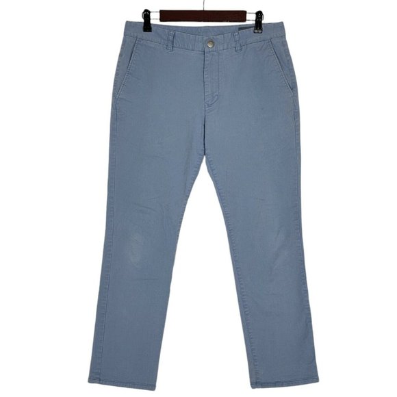 Bonobos Chino Pants Mens 33 x 30 Blue Slim Fit Stretch Golf Flat Front - Picture 1 of 12